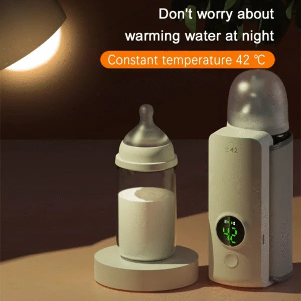 Portable Rechargeable Baby Feeder Warmer - Travel-Friendly Milk Heater