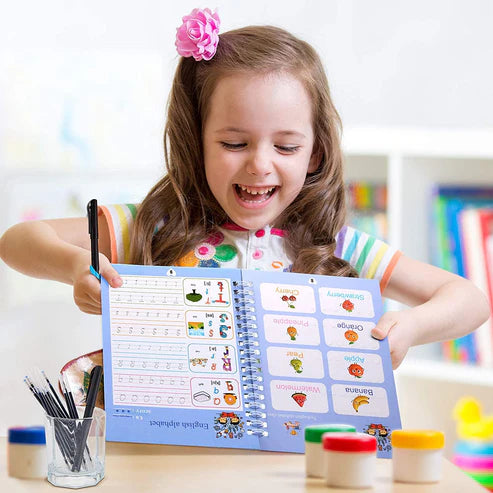 Reusable Magic Practice Copybook for Kids - 4 Books set