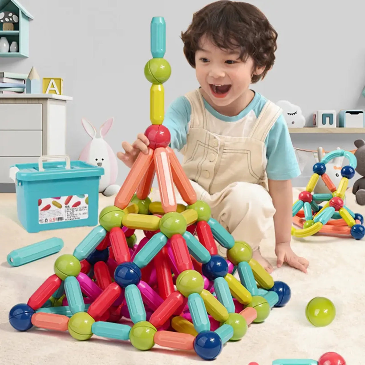 Colorful Magnetic Building Blocks