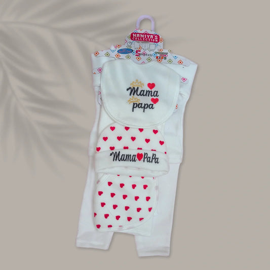 Mama Papa 5 Pcs Starter Set with Blanket