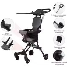 High-Landscape Foldable Baby Stroller