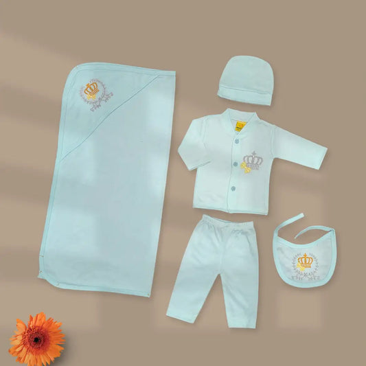 Crown Gift Set- 5 Pcs Suit with Blanket and Cap