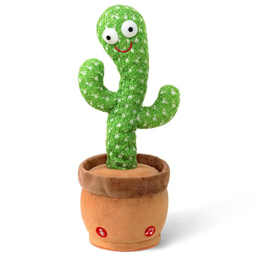 Dancing Talking Cactus Toy with USB Charge – Singing & Mimicking Plush Toy
