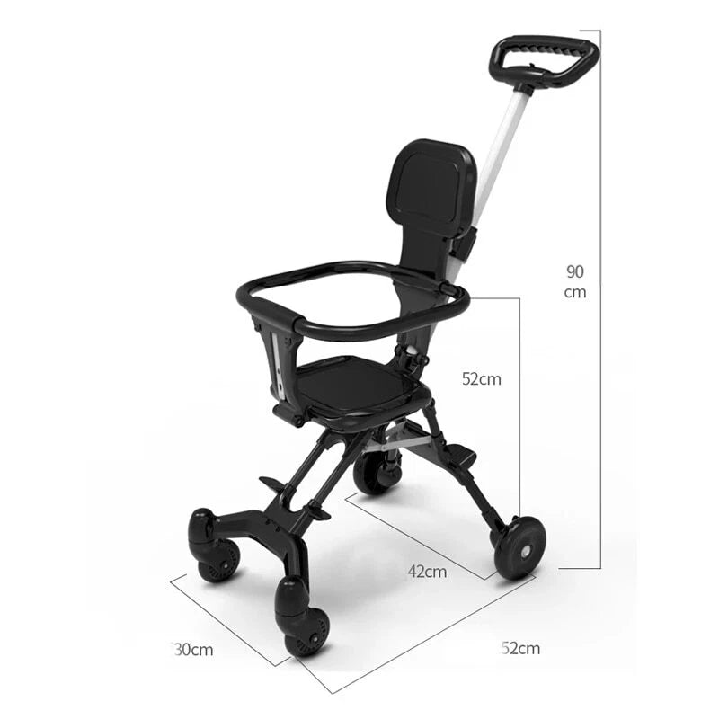 High-Landscape Foldable Baby Stroller